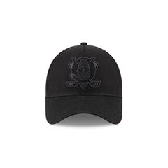 Anaheim Ducks Waxed Canvas Black 59FORTY A-Frame Fitted Hat