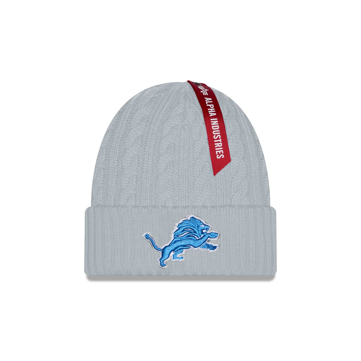 Alpha Industries x Detroit Lions Cable Knit Hat