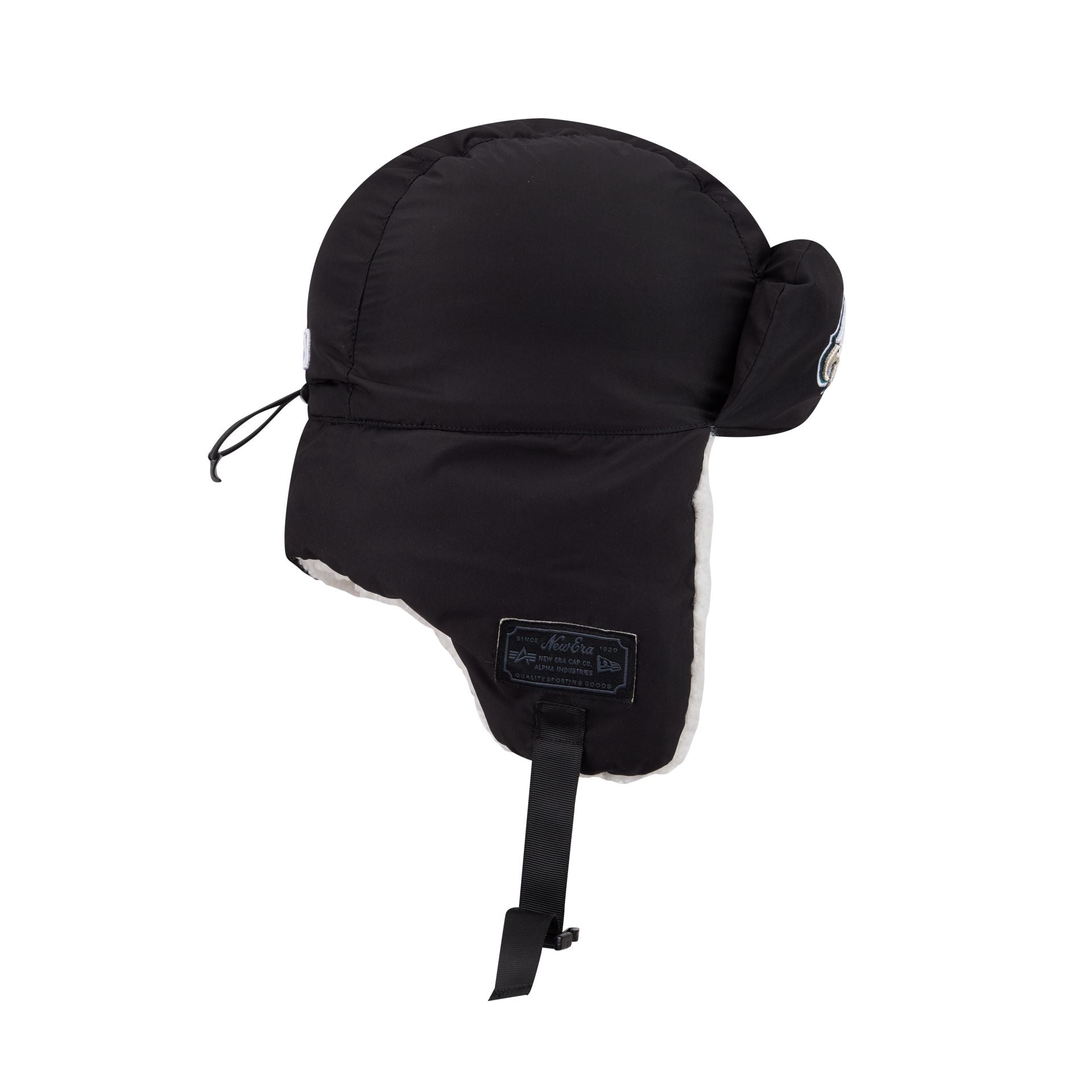 Alpha Industries x Philadelphia Eagles Black Puffer Trapper Hat