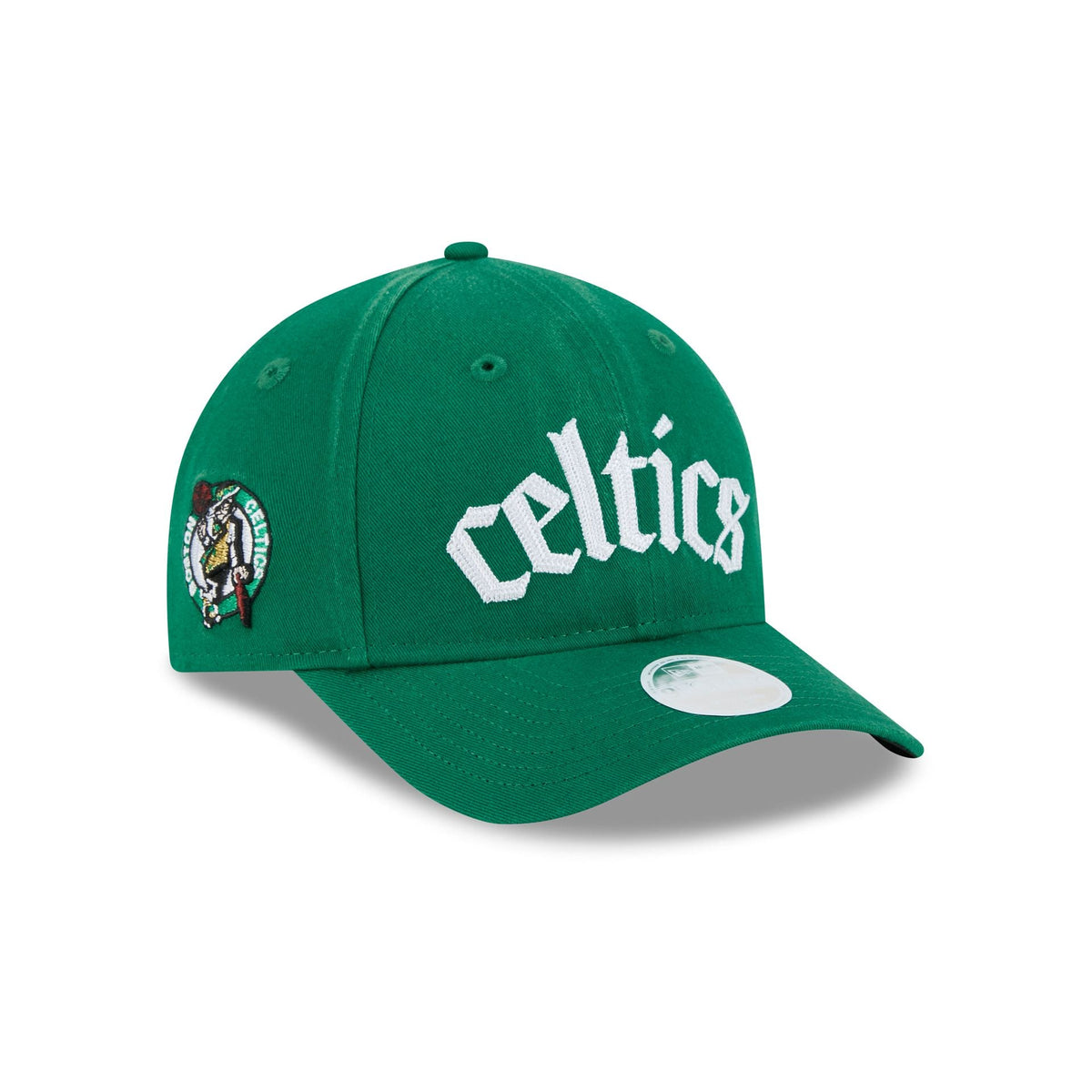 Boston Celtics Gothic Font Women's 9FORTY M-Crown Snapback Hat
