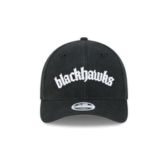 Chicago Blackhawks Gothic Font Women's 9FORTY M-Crown Snapback Hat
