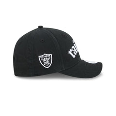 Las Vegas Raiders Gothic Font Women's 9FORTY M-Crown Snapback Hat