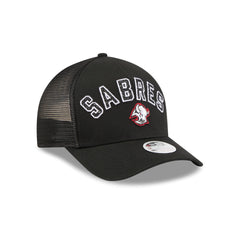 Buffalo Sabres Sequin Wordmark Women's 9FORTY M-Crown A-Frame Trucker Hat