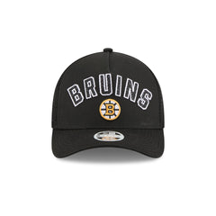 Boston Bruins Sequin Wordmark Women's 9FORTY M-Crown A-Frame Trucker Hat