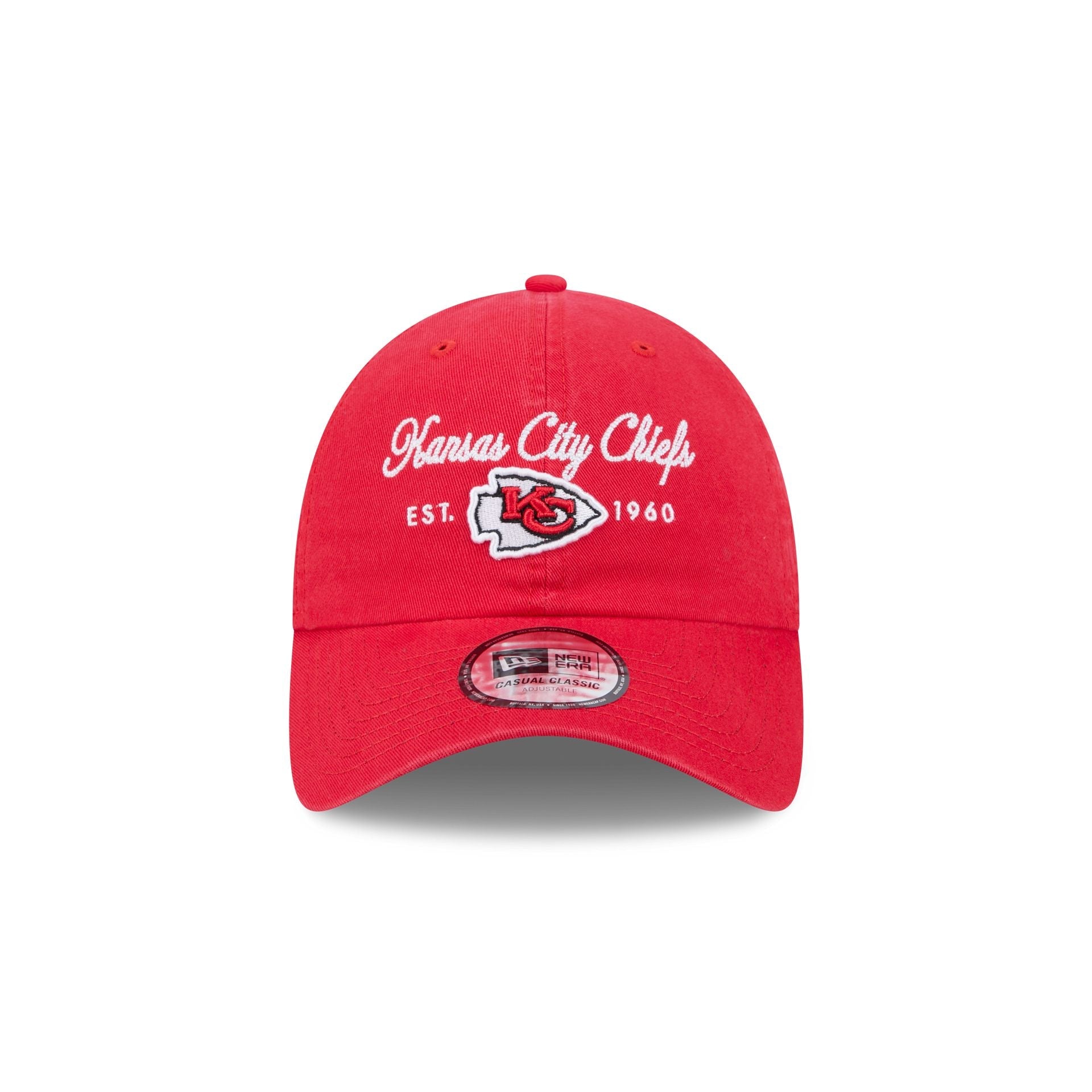 Kansas City Chiefs Script Wordmark Casual Classic Adjustable Hat