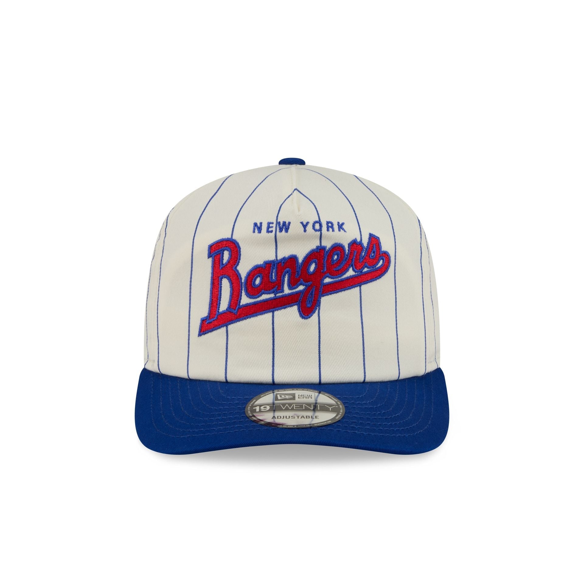 New York Rangers Chrome White Pinstripe 19TWENTY Snapback Hat
