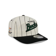 Milwaukee Bucks Chrome White Pinstripe 19TWENTY Snapback Hat