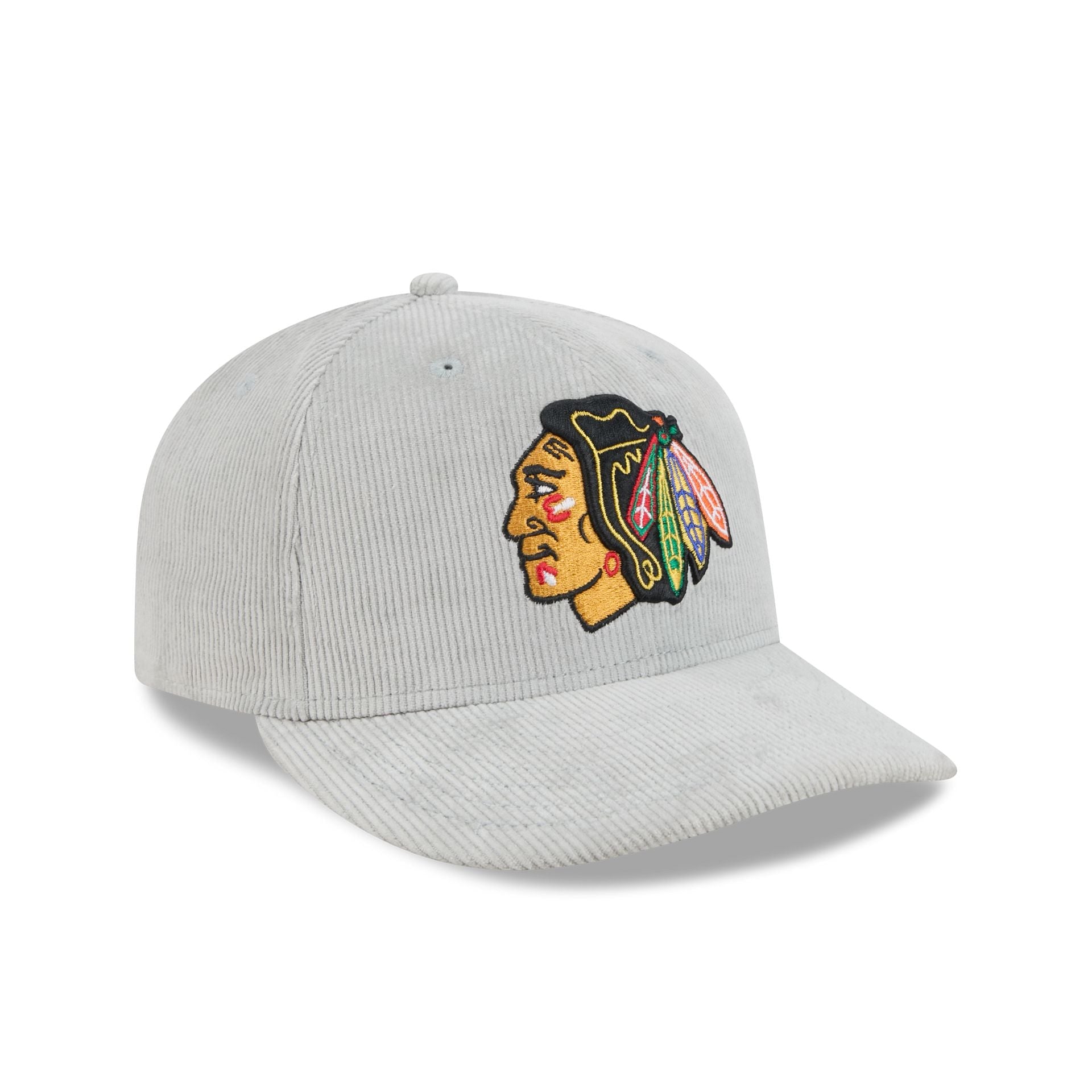 Chicago Blackhawks Light Gray Corduroy 59FIFTY Fitted Hat