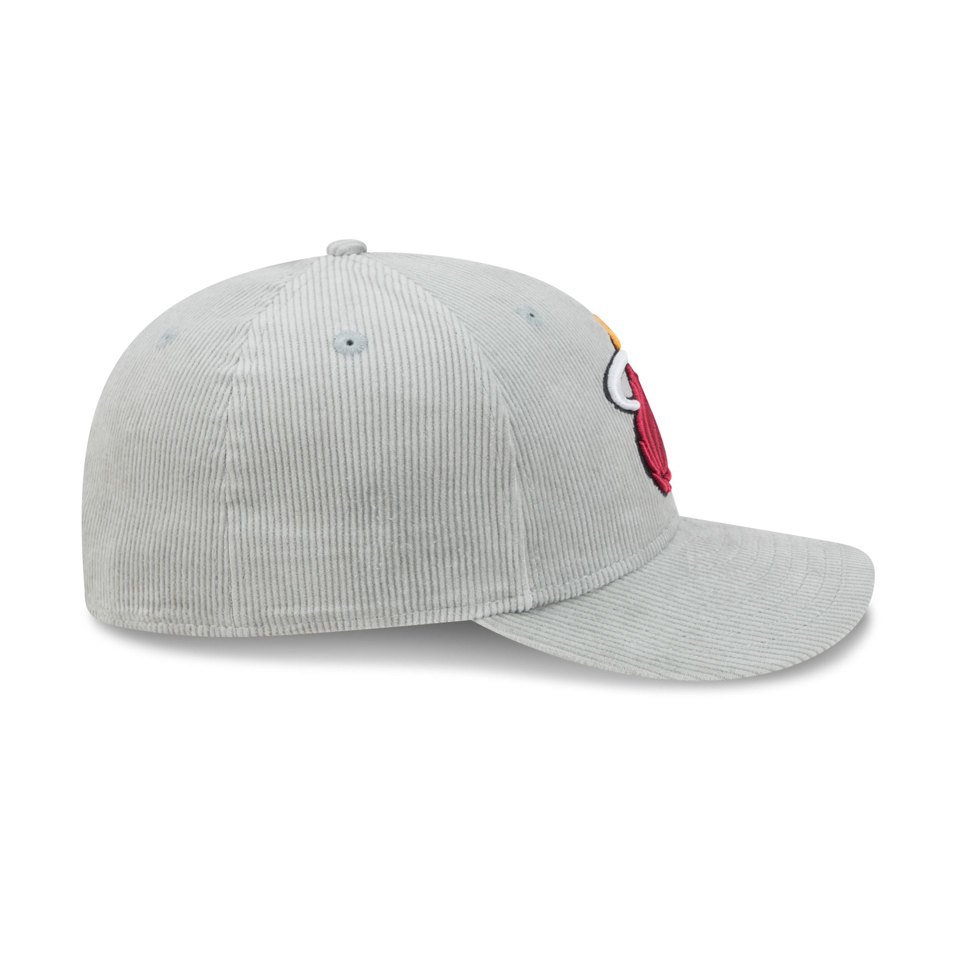 Miami Heat Light Gray Corduroy 59FIFTY Fitted Hat