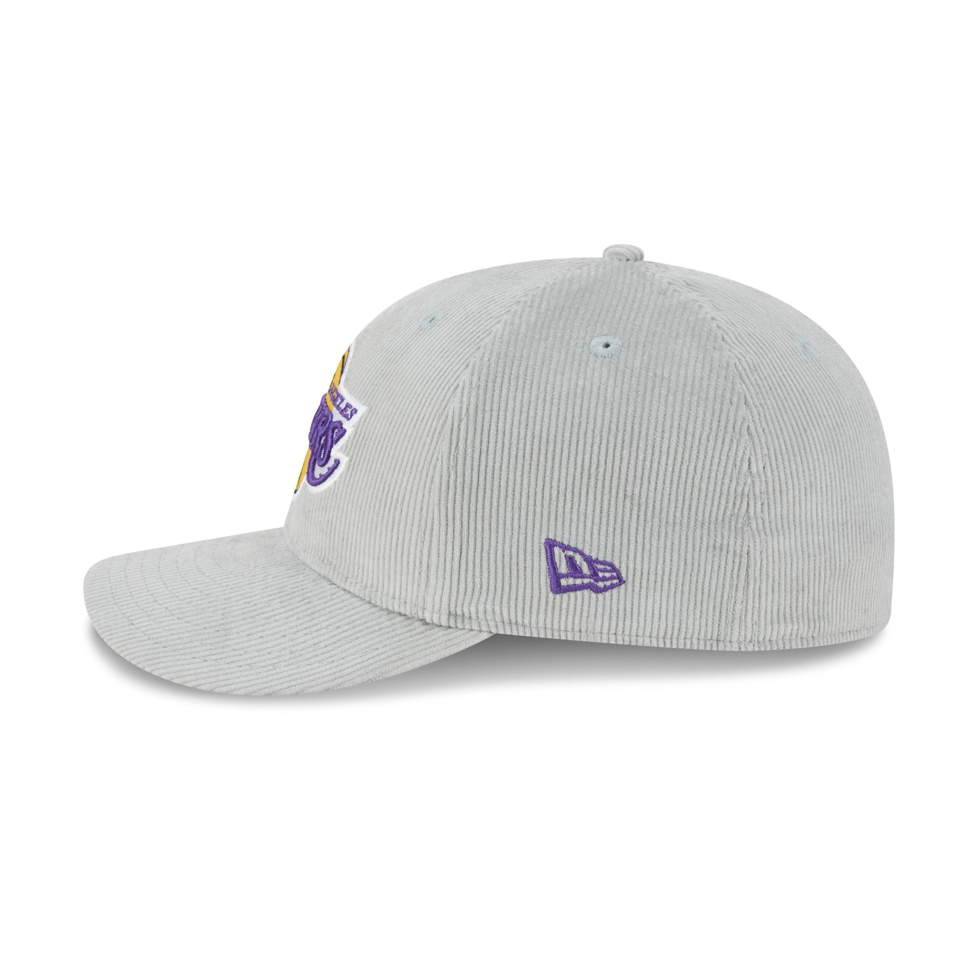 Los Angeles Lakers Light Gray Corduroy 59FIFTY Fitted Hat