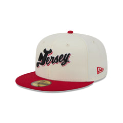 New Jersey Devils Deceptor Chrome White 59FIFTY Fitted Hat