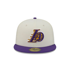 Los Angeles Lakers Deceptor Chrome White 59FIFTY Fitted Hat