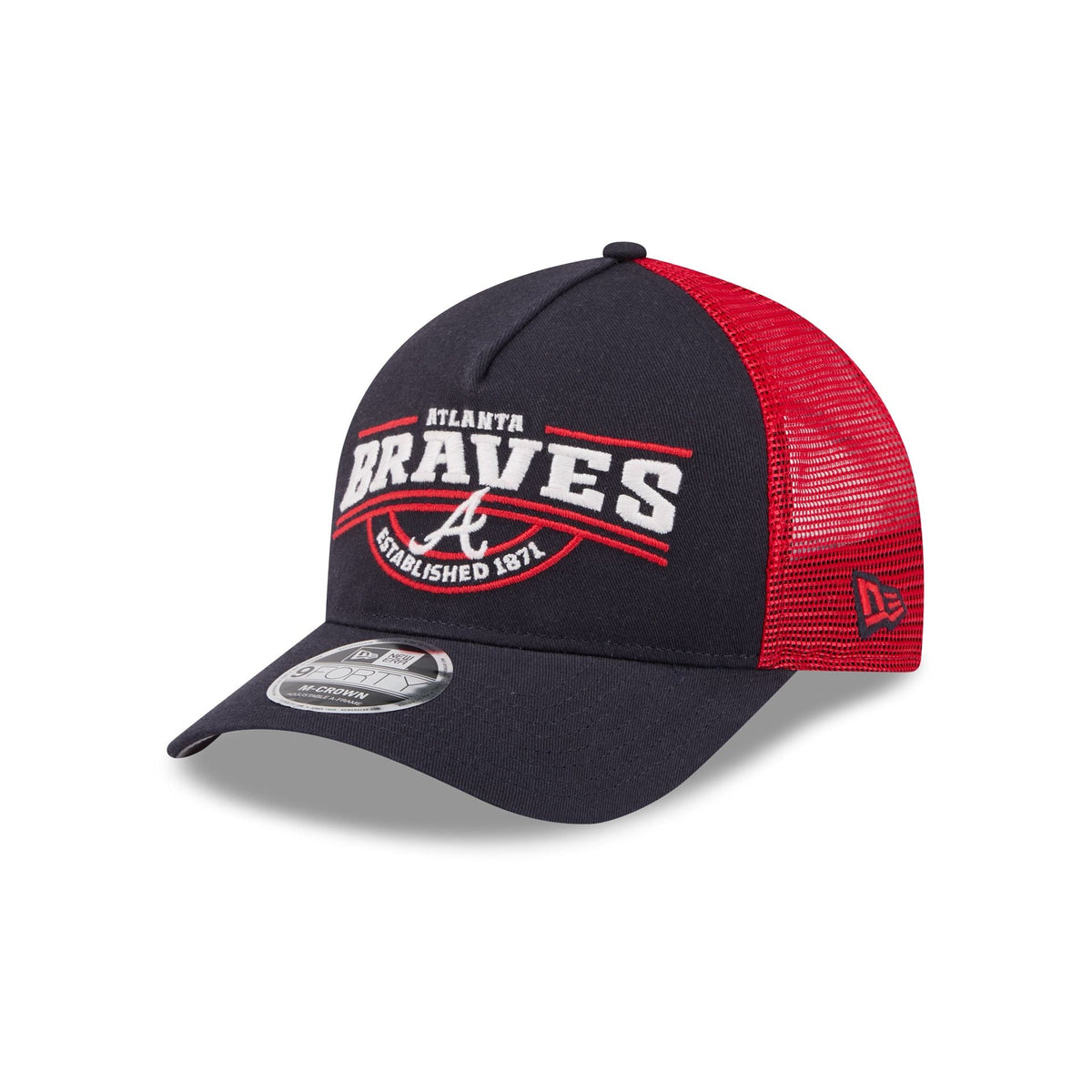 Atlanta Braves Classic 9FORTY M-Crown A-Frame Trucker Hat
