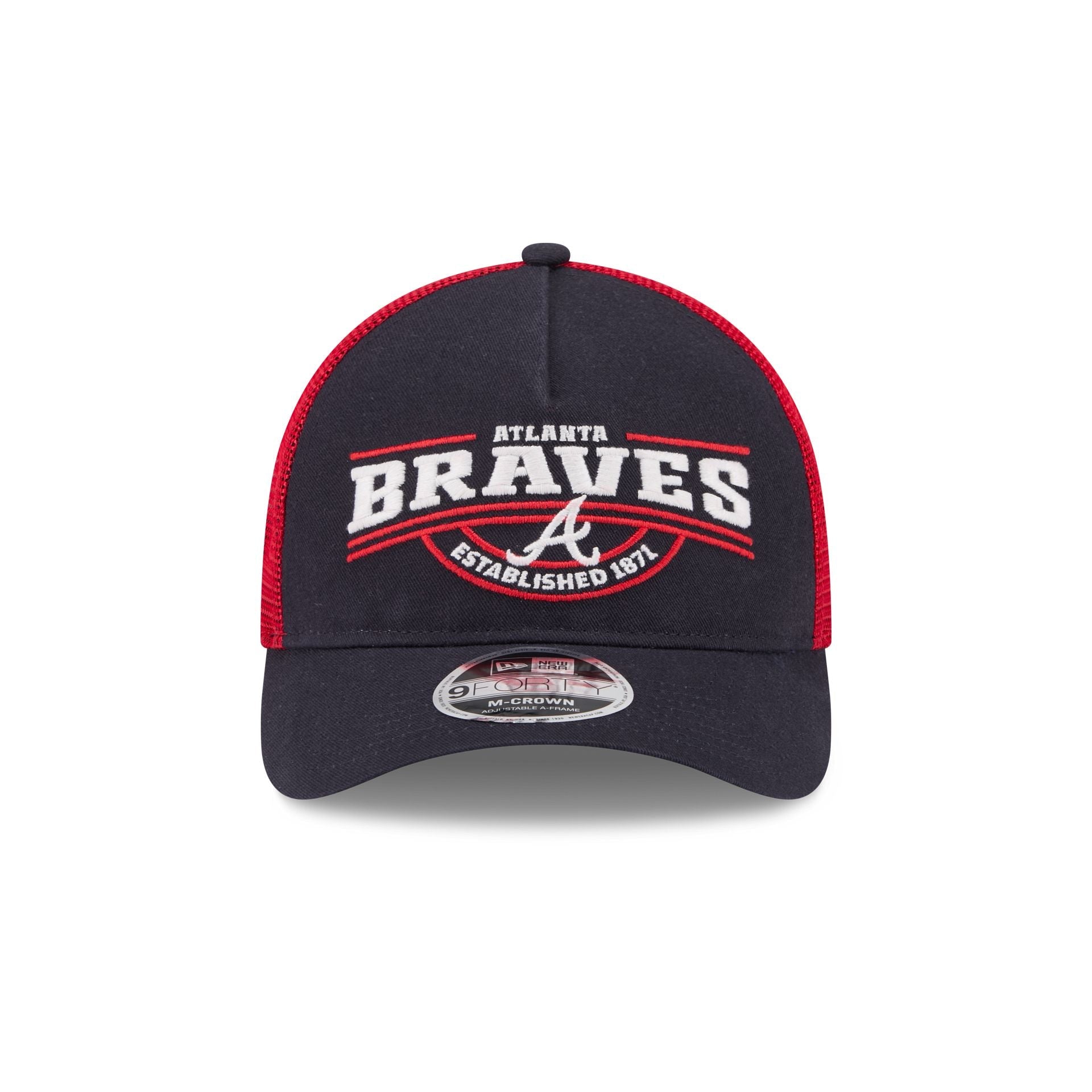 Atlanta Braves Classic 9FORTY M-Crown A-Frame Trucker Hat