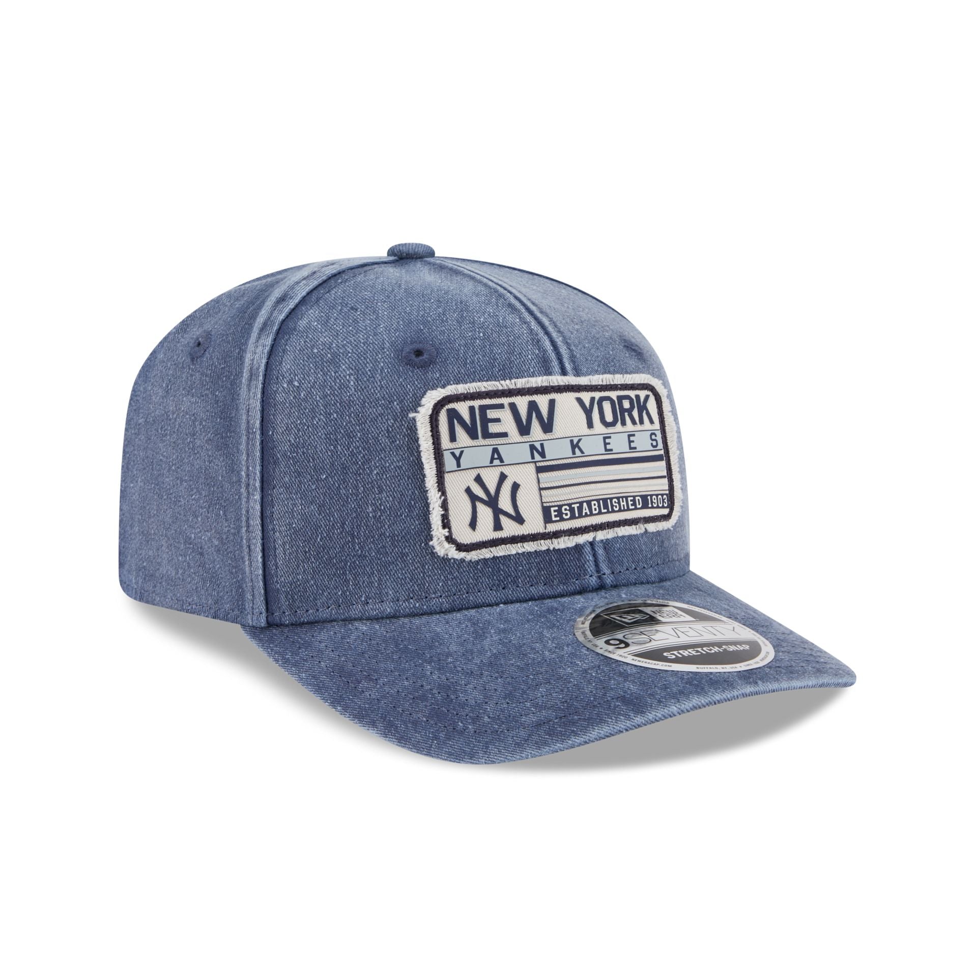 New York Yankees Faded Patch 9SEVENTY Stretch-Snap Hat