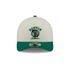 Boston Celtics Arched Graphic Chrome White 9FORTY M-Crown A-Frame Snapback Hat