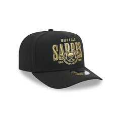 Buffalo Sabres Gold Laurel Black 9FIFTY A-Frame Snapback Hat