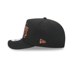 Kansas City Chiefs Gold Laurel Black 9FIFTY A-Frame Snapback Hat