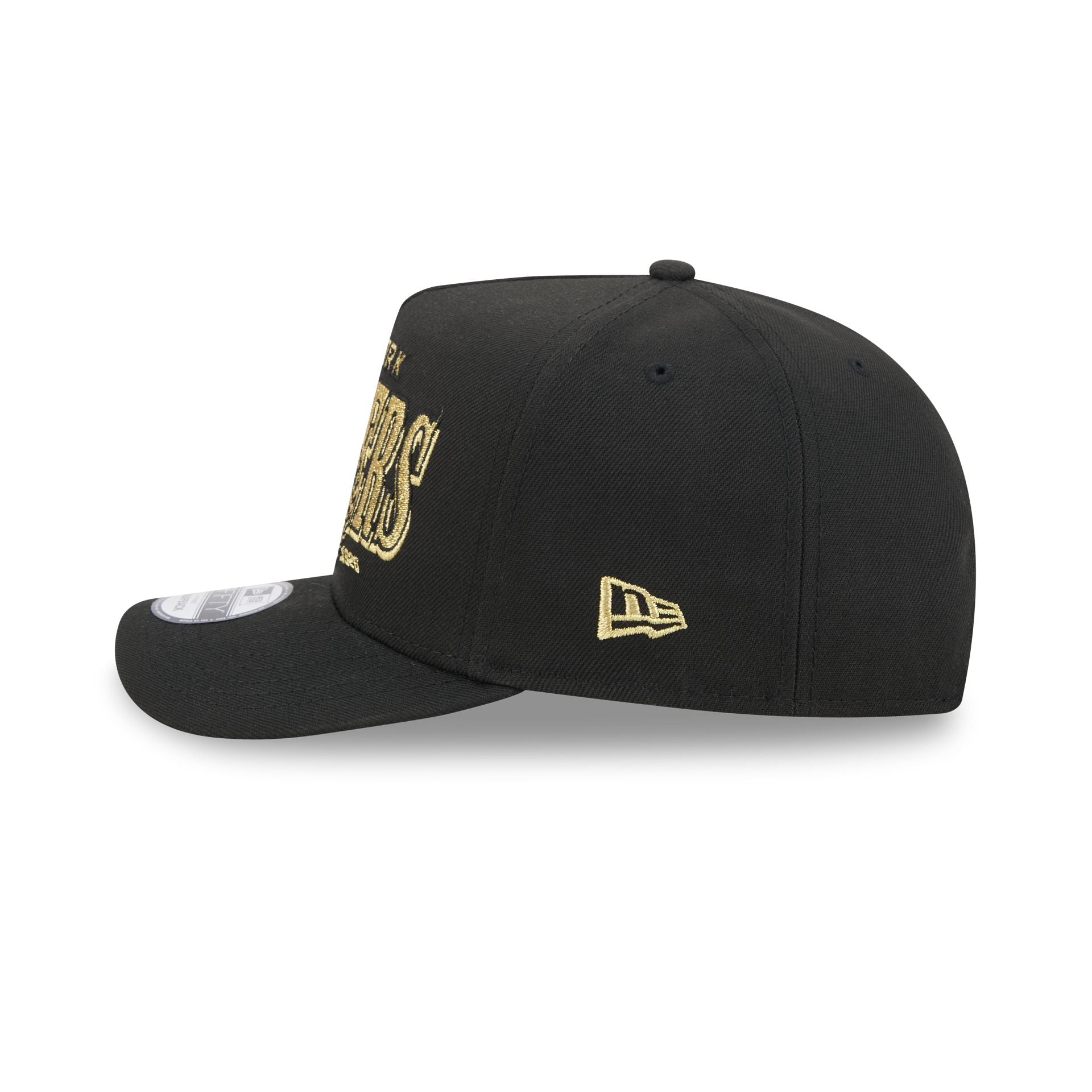 New York Rangers Gold Laurel Black 9FIFTY A-Frame Snapback Hat