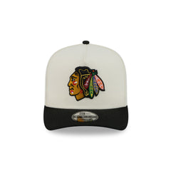 Chicago Blackhawks Statement Back Chrome White 9FIFTY A-Frame Snapback Hat