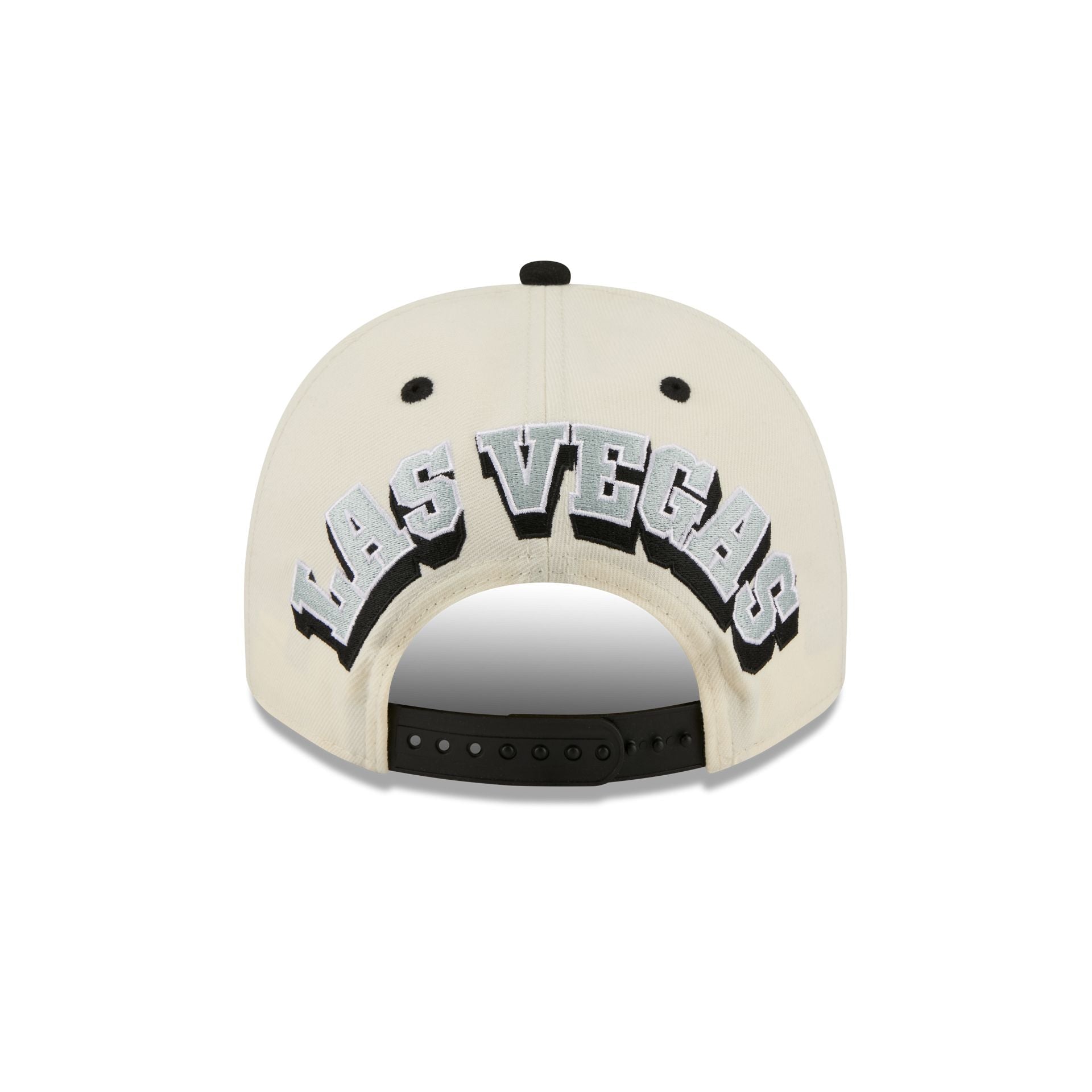 Las Vegas Raiders Statement Back Chrome White 9FIFTY A-Frame Snapback Hat