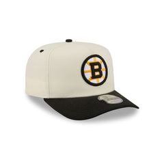 Boston Bruins Statement Back Chrome White 9FIFTY A-Frame Snapback Hat