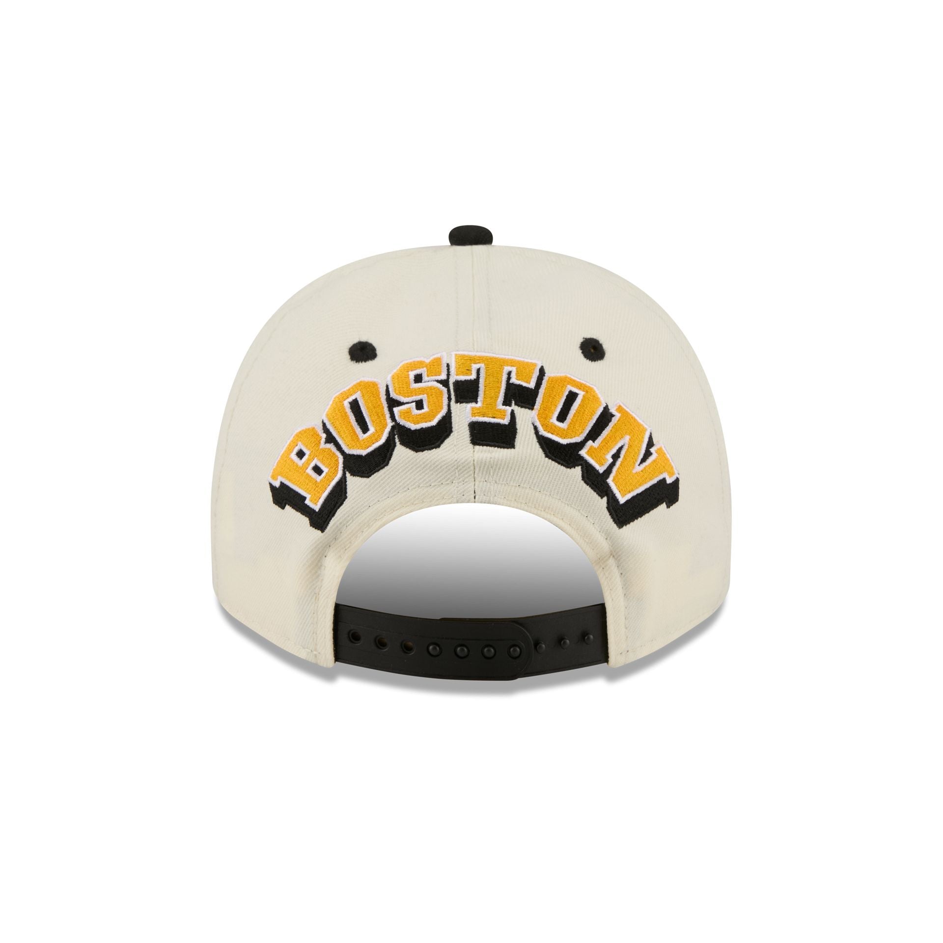 Boston Bruins Statement Back Chrome White 9FIFTY A-Frame Snapback Hat