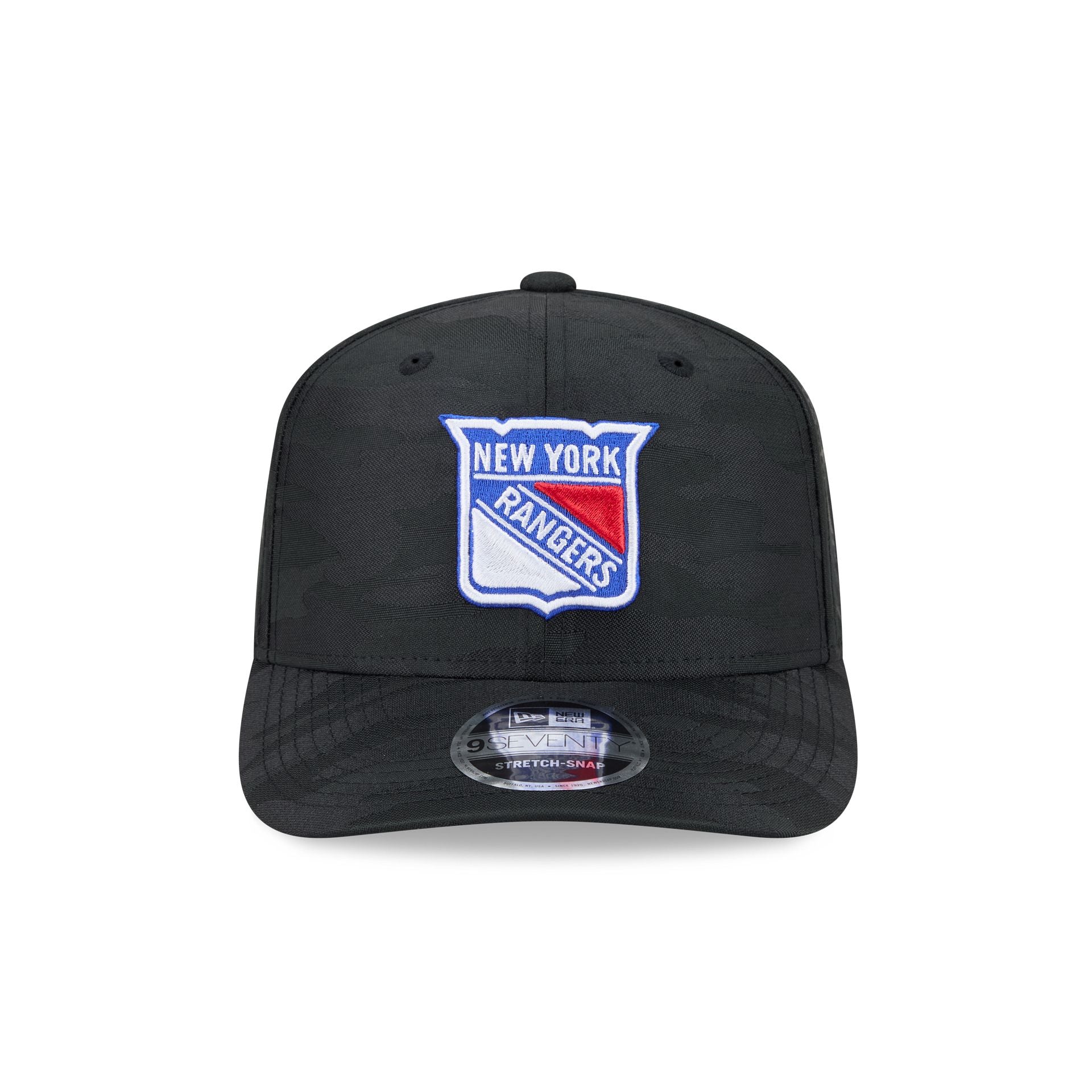 New York Rangers Black Camo Performance 9SEVENTY Stretch-Snap Hat