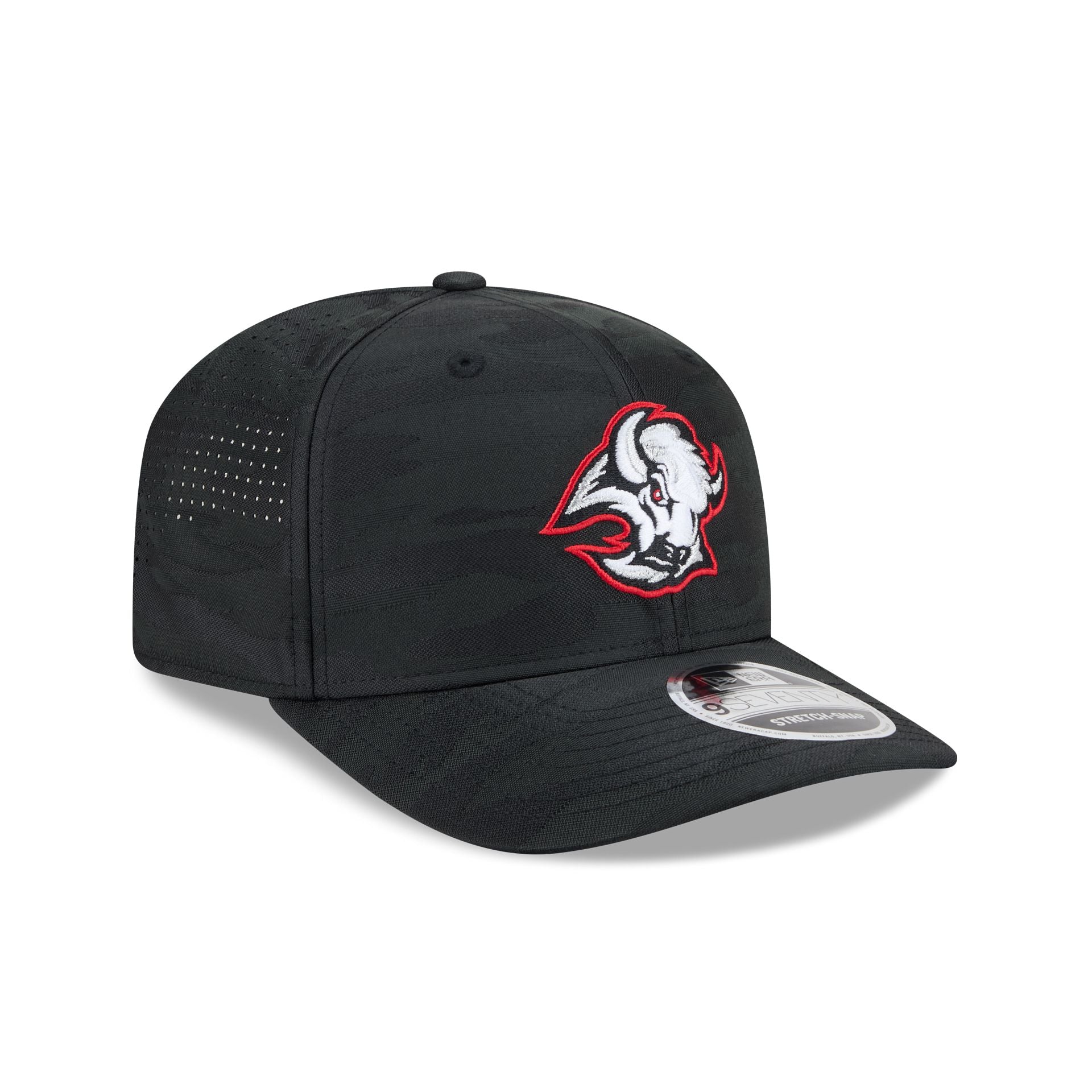 Buffalo Sabres Black Camo Performance 9SEVENTY Stretch-Snap Hat