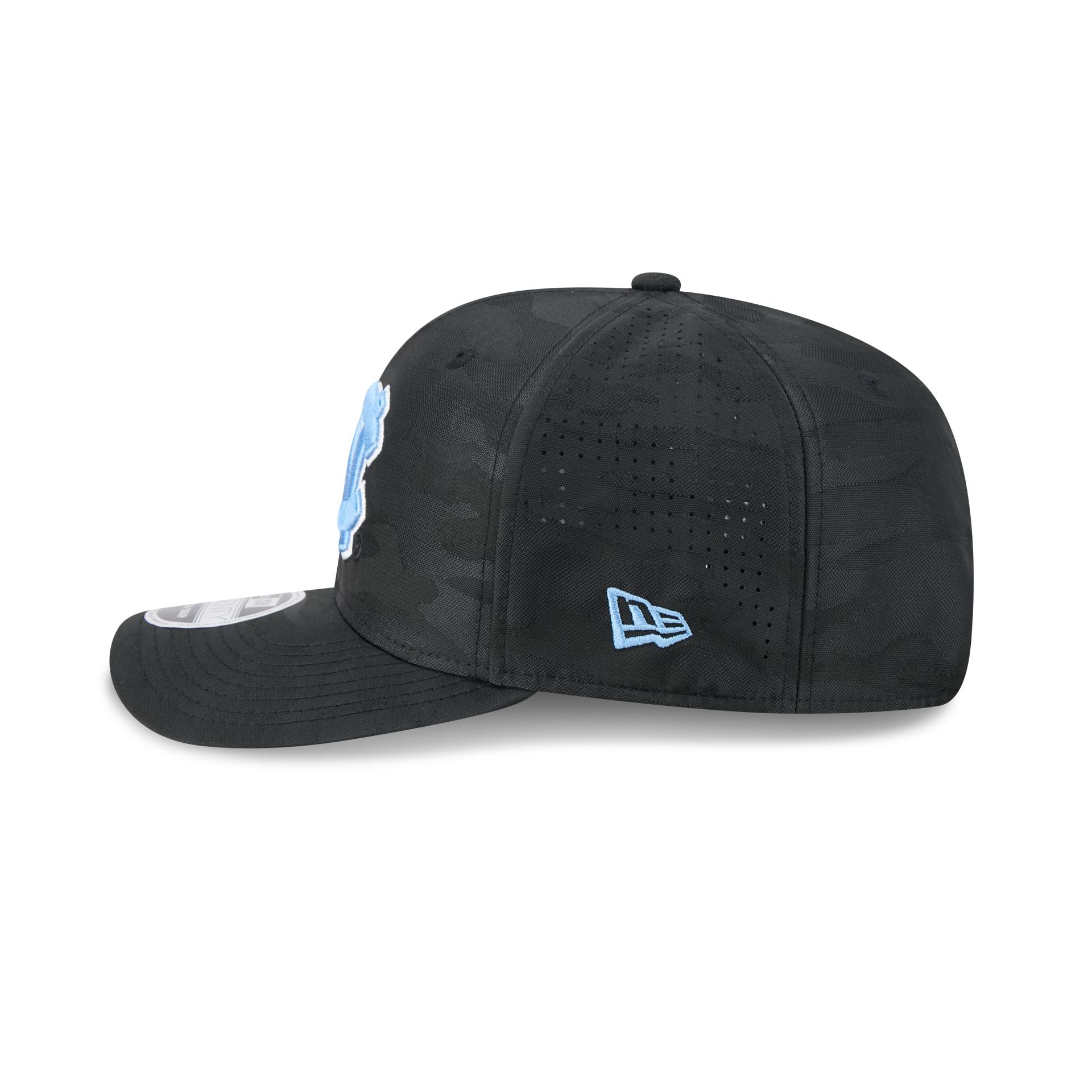 North Carolina Tar Heels Black Camo Performance 9SEVENTY Stretch-Snap Hat