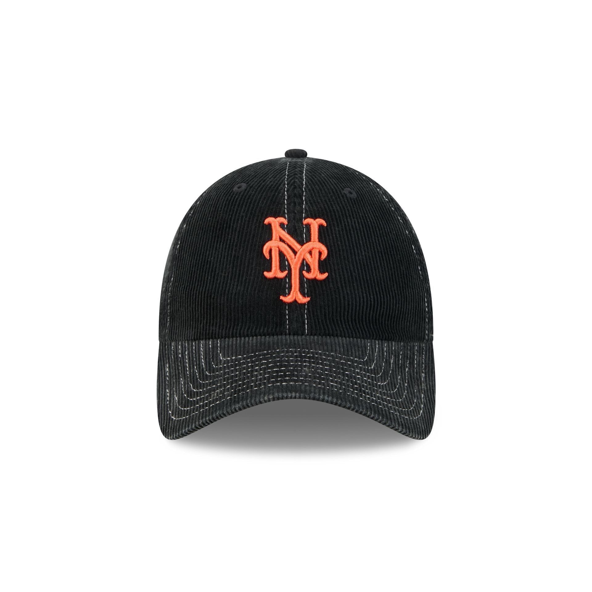 New York Mets Washed Black Corduroy Casual Classic Adjustable Hat