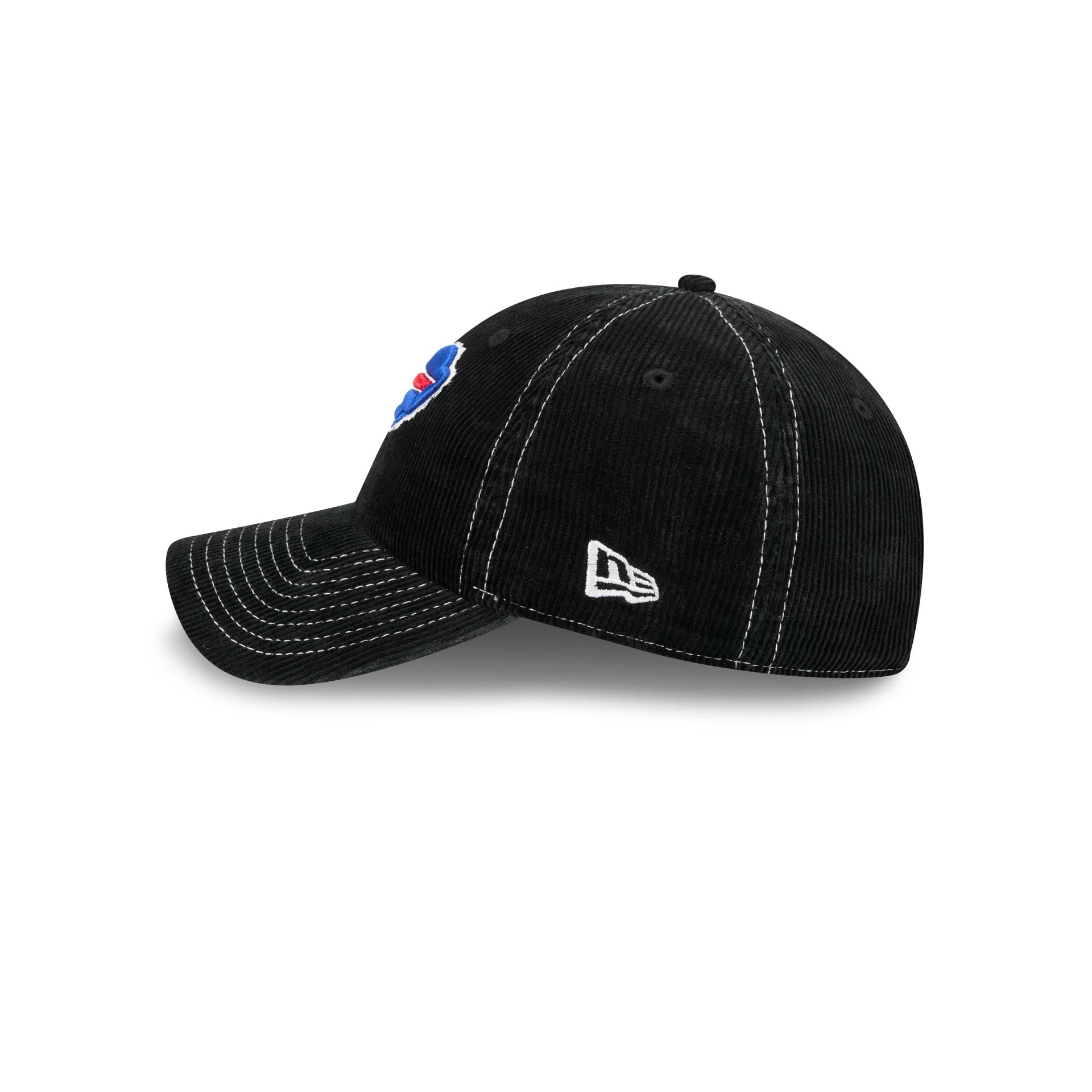Buffalo Bills Washed Black Corduroy Casual Classic Adjustable Hat
