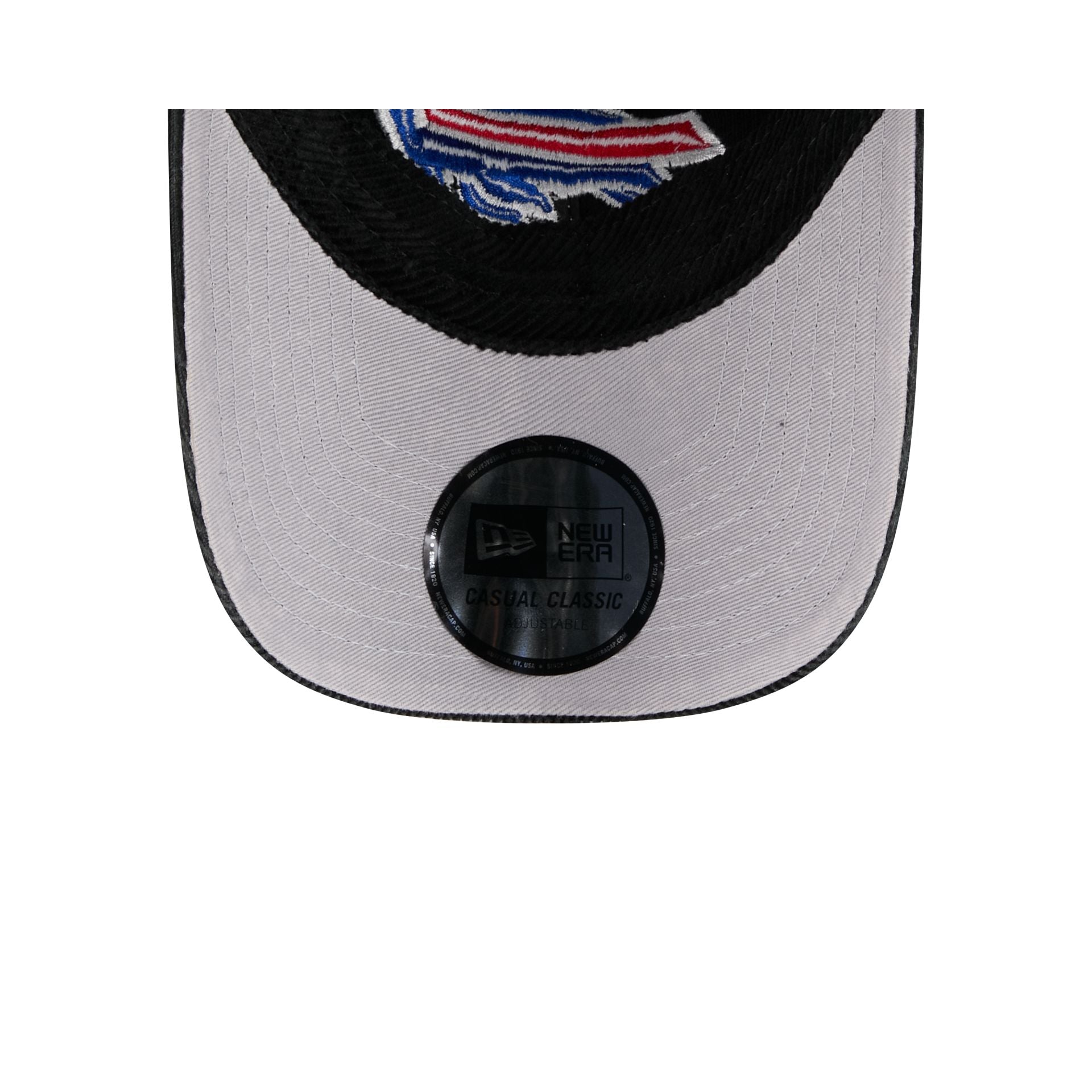 Buffalo Bills Washed Black Corduroy Casual Classic Adjustable Hat