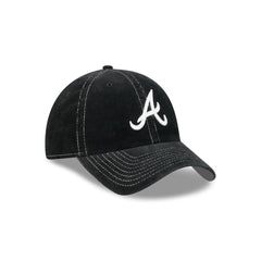Atlanta Braves Washed Black Corduroy Casual Classic Adjustable Hat