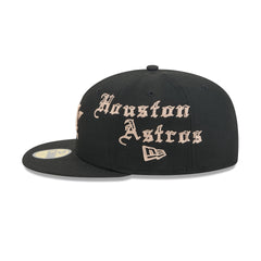 Houston Astros Gothic Lettering 59FIFTY Fitted Hat