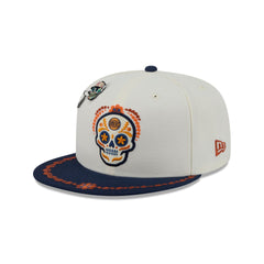 New York Knicks Day of the Dead Chrome White 59FIFTY Fitted Hat