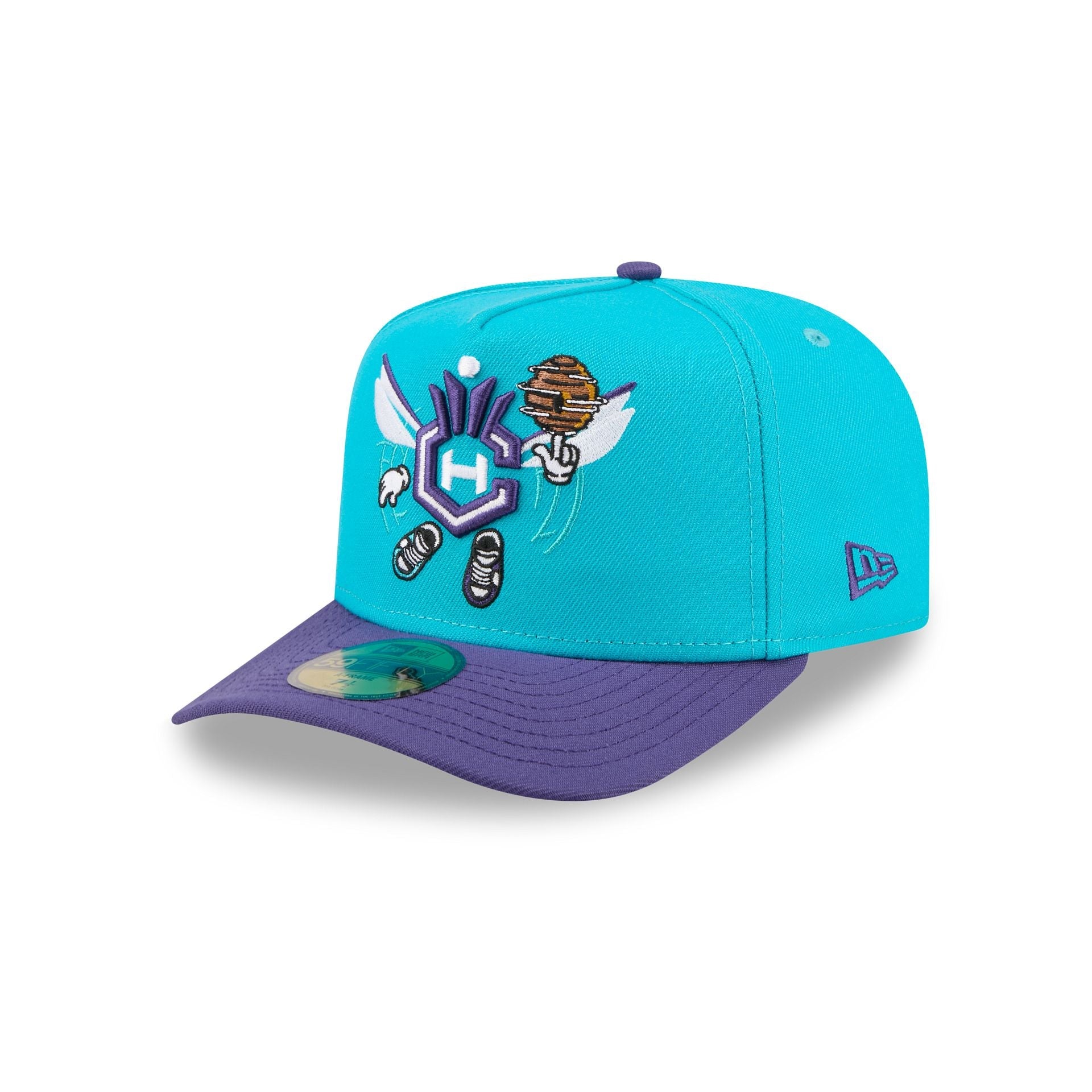 Charlotte Hornets Cartoon 59FIFTY A-Frame Fitted Hat