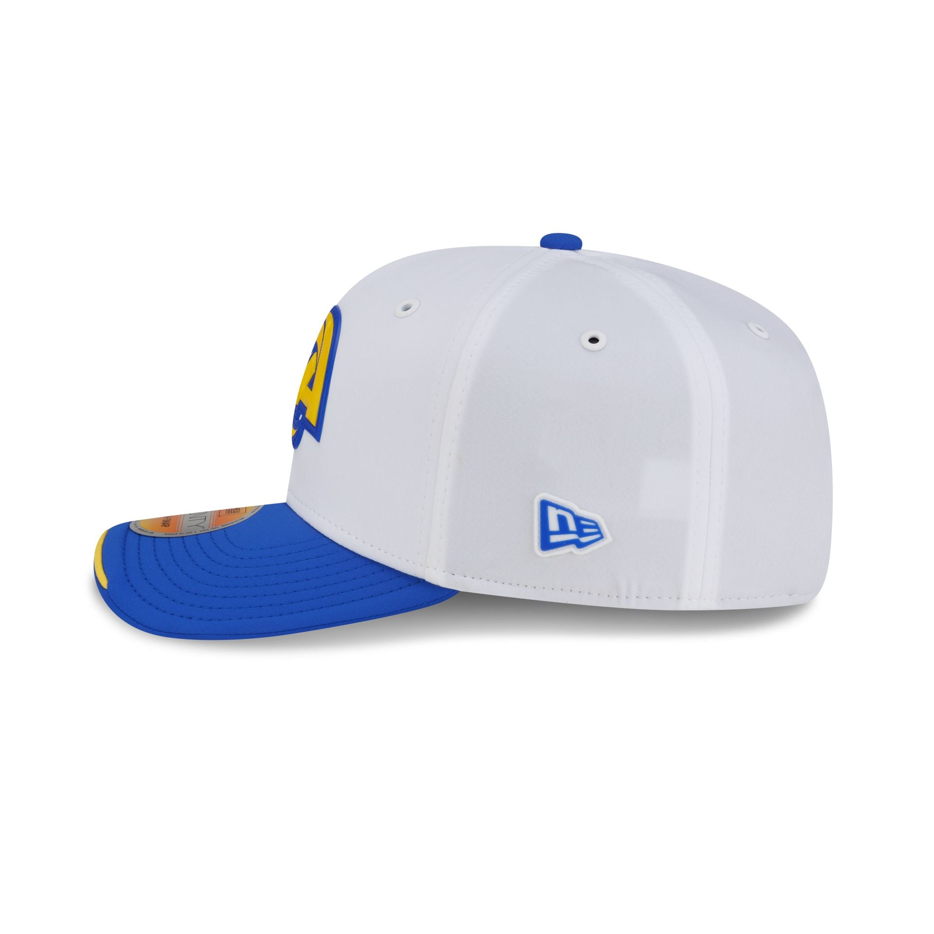 Los Angeles Rams 2026 Sideline White 9SEVENTY Stretch-Snap Hat