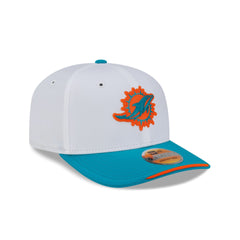 Miami Dolphins 2026 Sideline White 9SEVENTY Stretch-Snap Hat