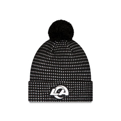 Los Angeles Rams 2026 Sideline Cold Weather Black Pom Knit Hat