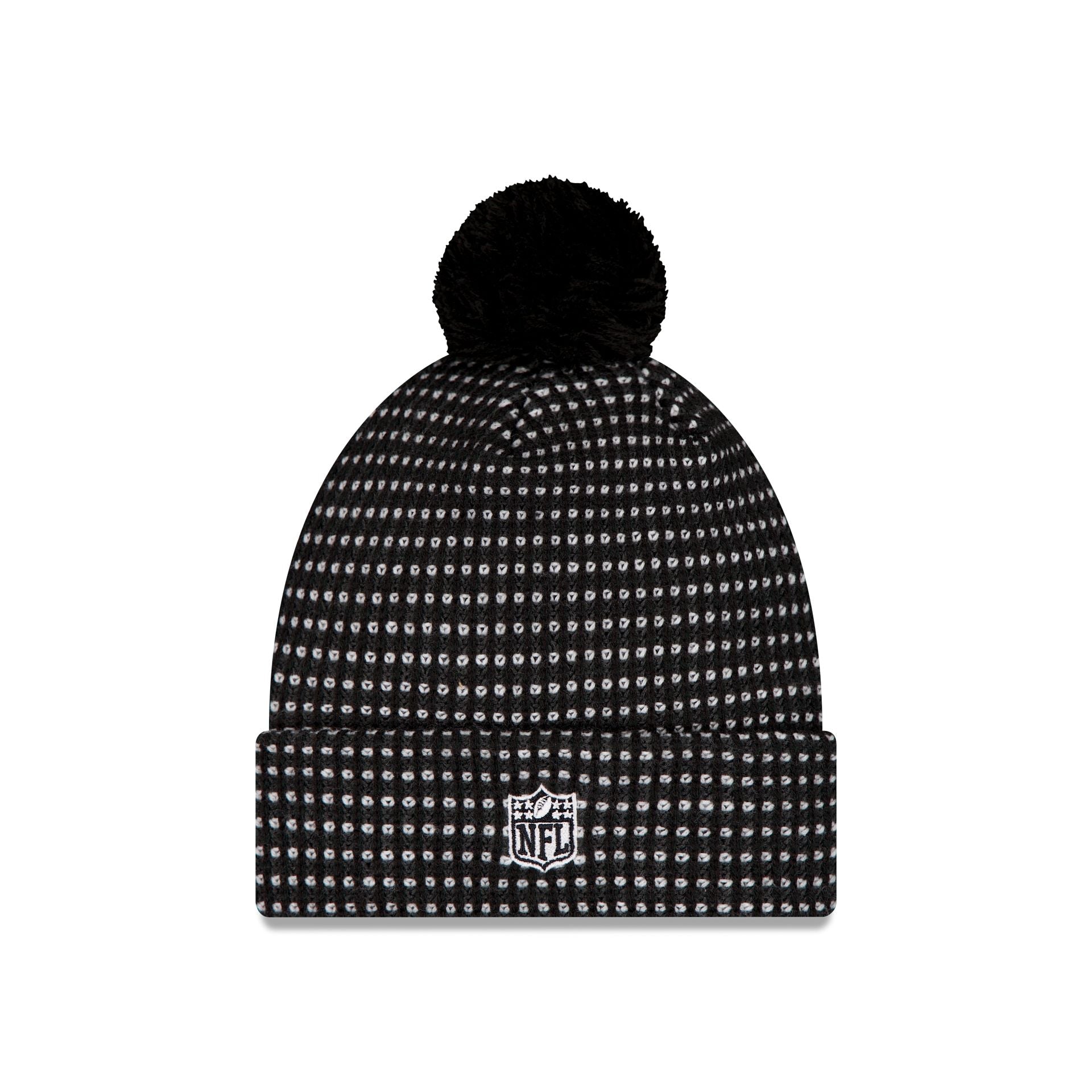 Los Angeles Rams 2026 Sideline Cold Weather Black Pom Knit Hat