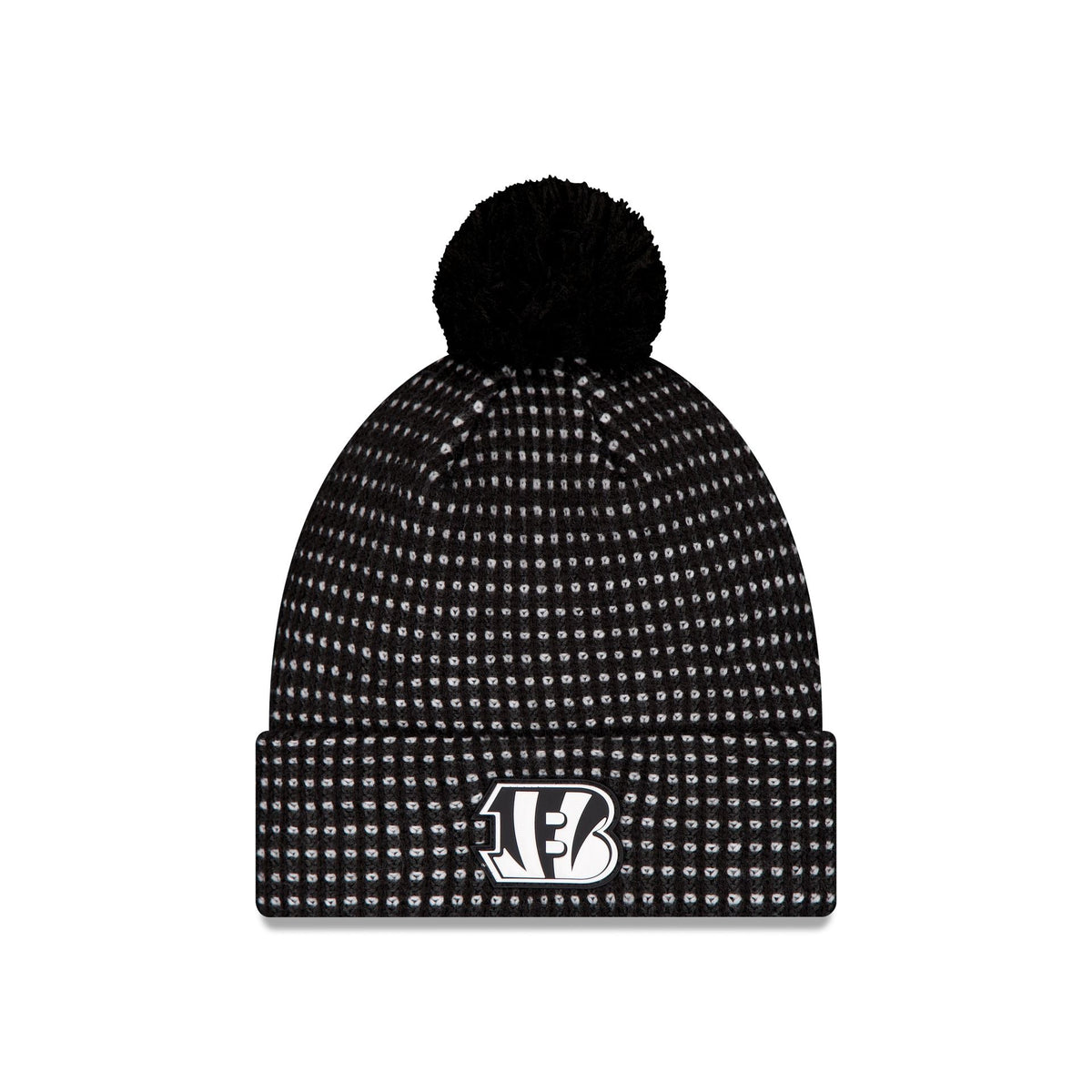 Cincinnati Bengals 2026 Sideline Cold Weather Black Pom Knit Hat