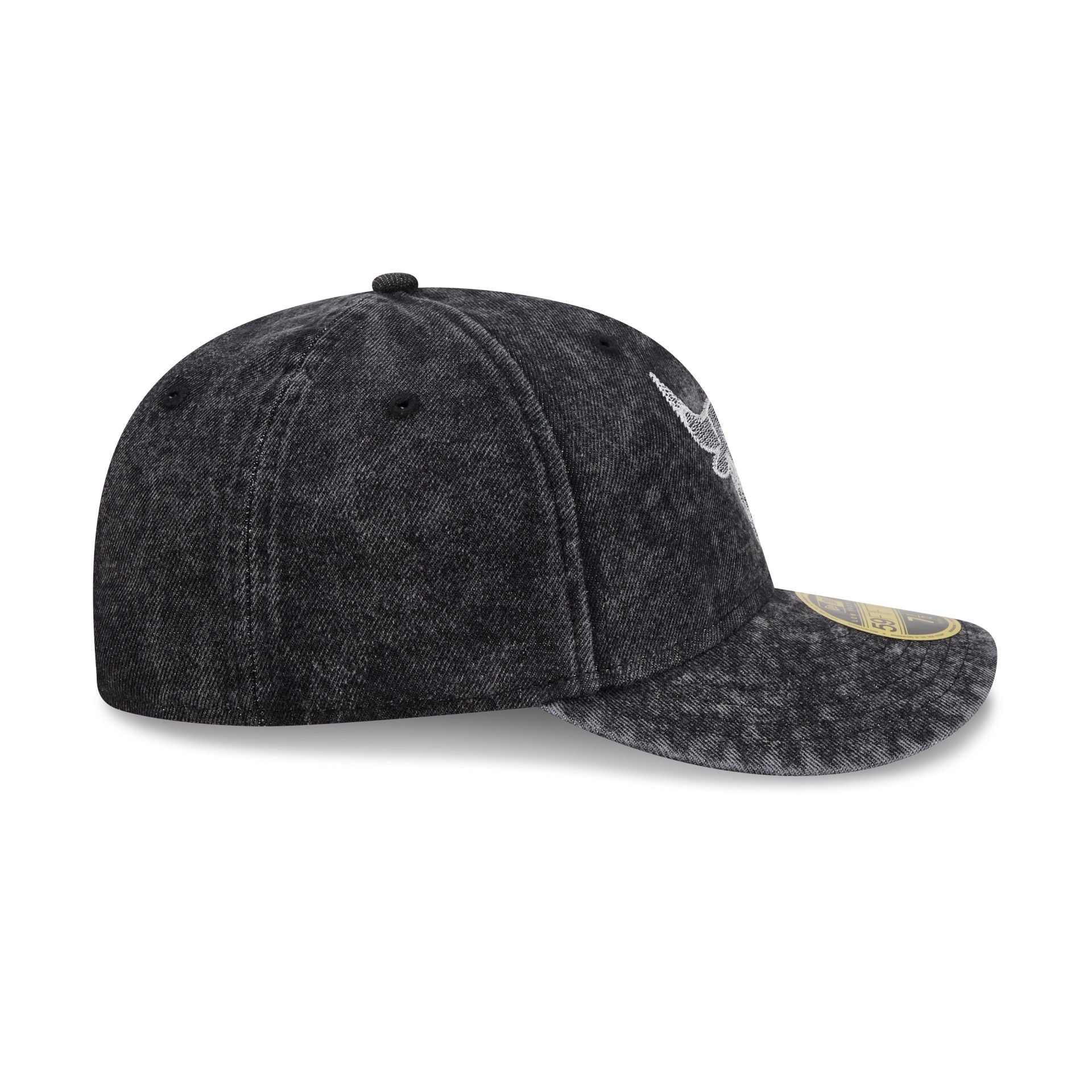 Chicago Bulls Black Denim Low Profile 59FIFTY Fitted Hat