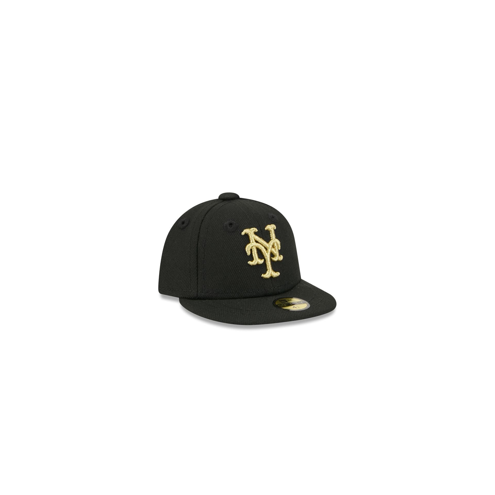 New York Mets Gold Logo Mini 59FIFTY Fitted Hat