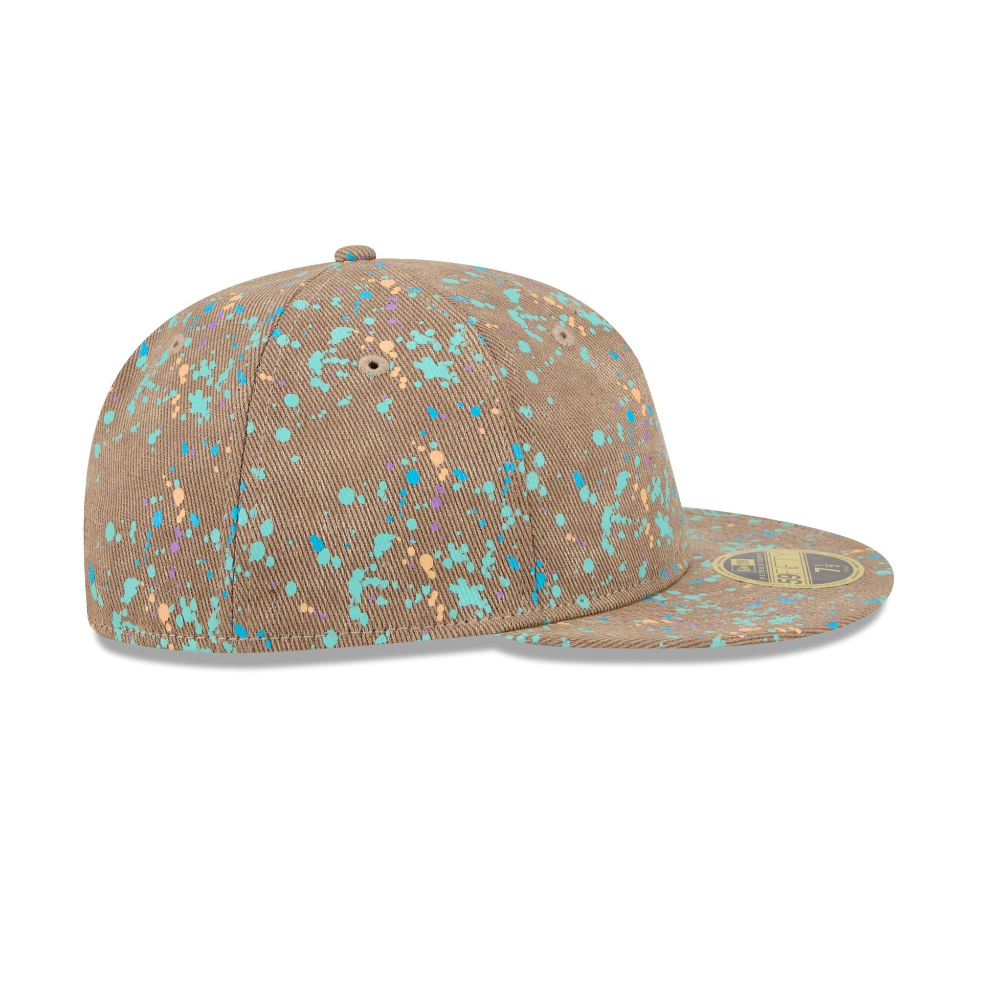 New Era Cap Denim Splash Retro Crown 59FIFTY Fitted Hat