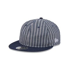 New Era Cap Linen Pinstripe Retro Crown 9FIFTY Adjustable Hat