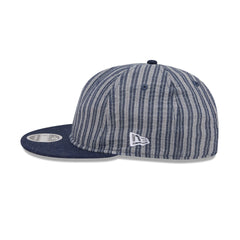 New Era Cap Linen Pinstripe Retro Crown 9FIFTY Adjustable Hat