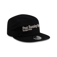 Hermanos Koumori Post Running High Script Black Camper Adjustable Hat
