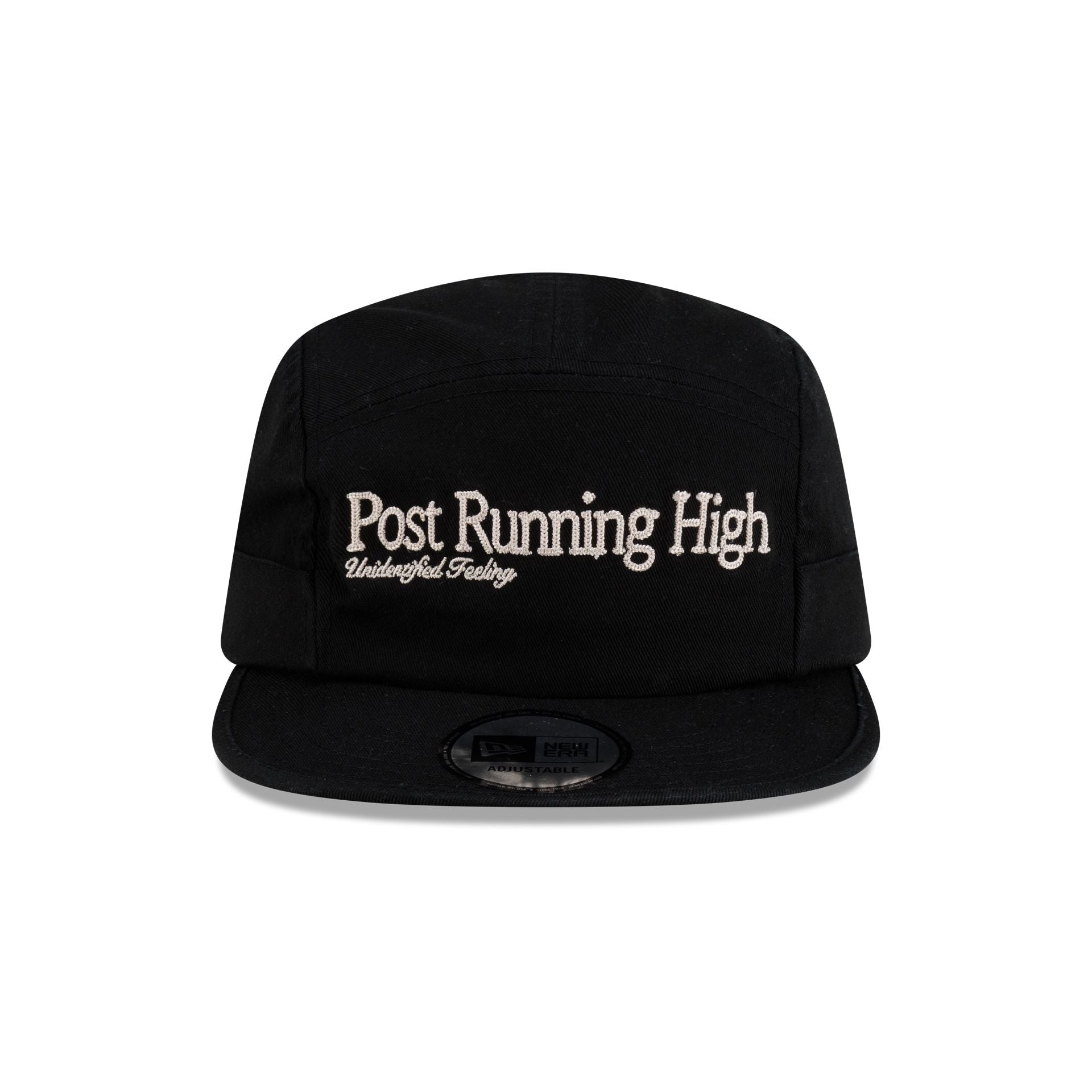 Hermanos Koumori Post Running High Script Black Camper Adjustable Hat