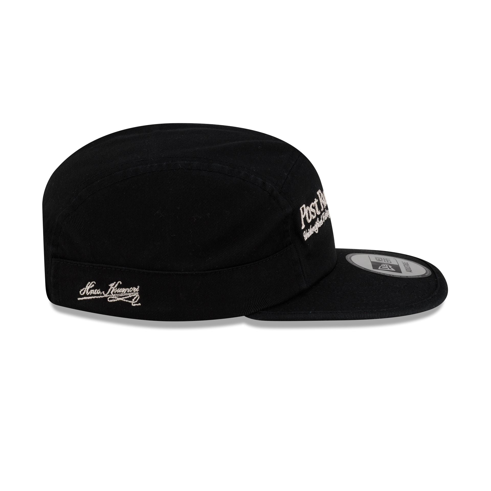 Hermanos Koumori Post Running High Script Black Camper Adjustable Hat